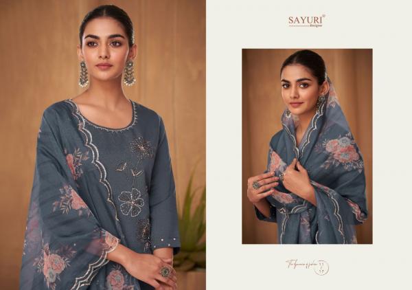 Sayuri Saffron Festival Wear Viscose Silk Designer Salwar Suit Collection